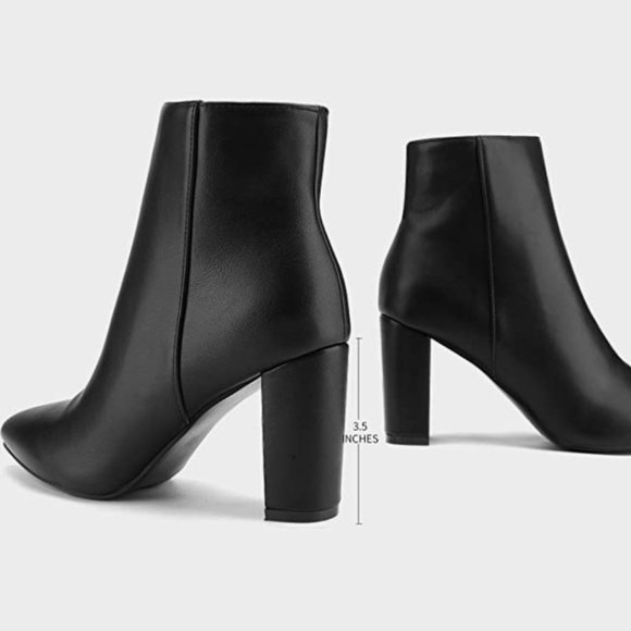 NEW Dream Pairs Womens Platform Chunky Block Heel Ankle Booties Sz 8 - Picture 3 of 5